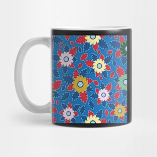 Floral bouquet in bold and vibrant colours Mug